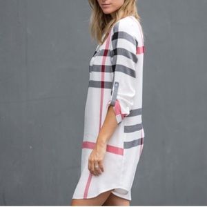 Reflection Polished Playful Cotton Plaid Dress